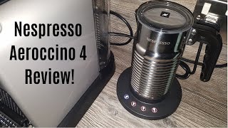 Nespresso Aeroccino 4 Milk Frother Review  Worth upgrading from the Aeroccino 3 [upl. by Nudd]