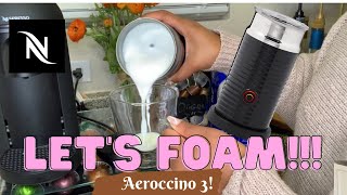 How To Foam Milk With Aeroccino 3 Make Coffee With Foam Tips amp Tricks  Easy Foamed Latte Recipe [upl. by Leis]