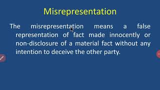 Misrepresentation [upl. by Sholeen]